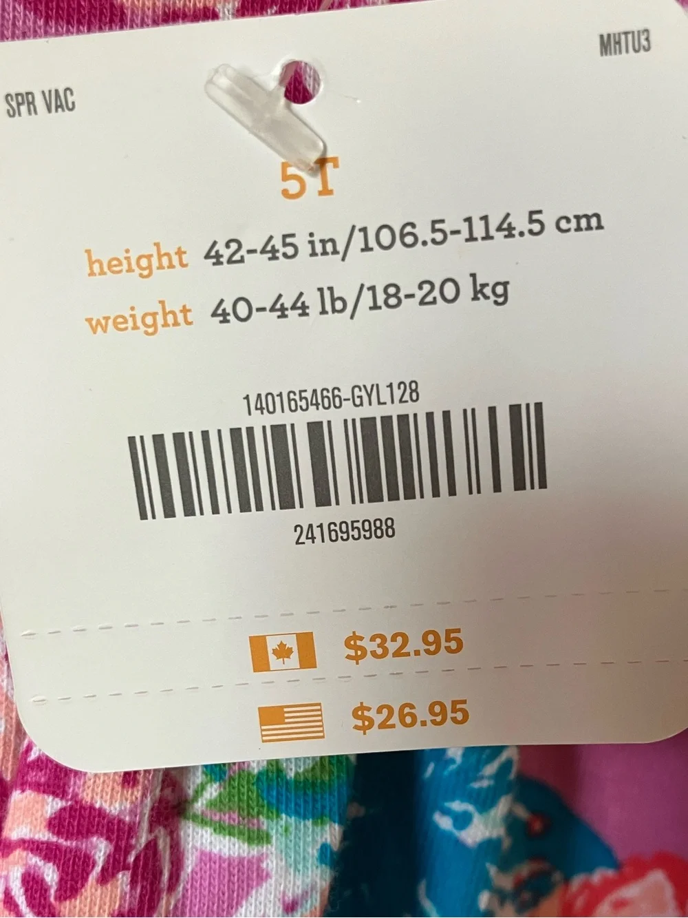 Gymboree Pink Floral Tie-Shoulder Sundress size 5T.